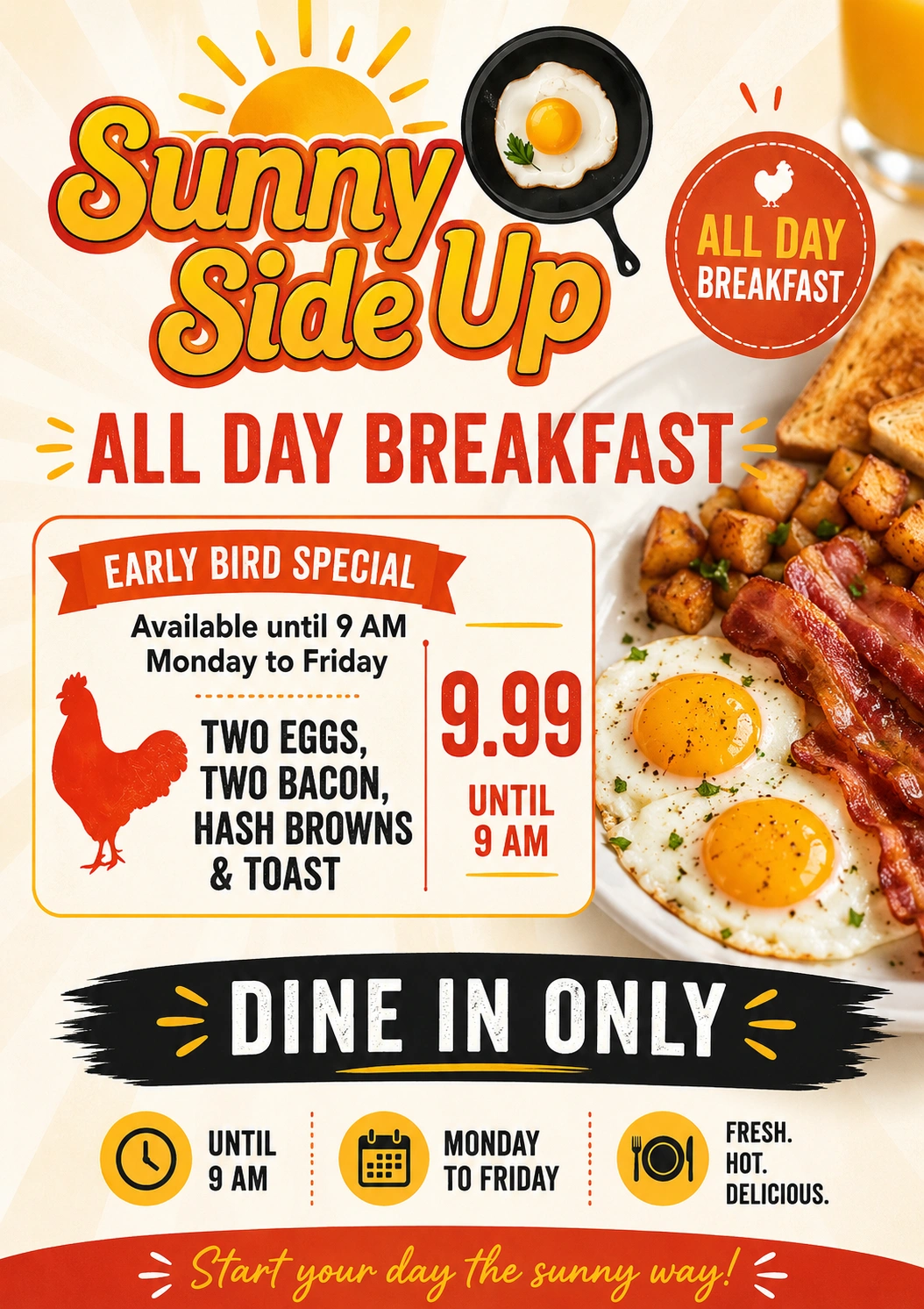 Sunny Side Up Sherwood Park — Special Offer