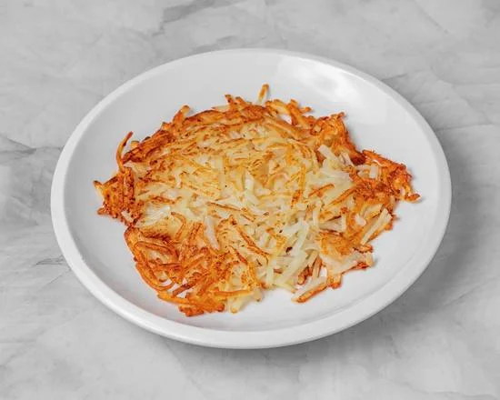 Hashbrowns — golden, crispy shredded potato hashbrowns at Sunny Side Up Sherwood Park